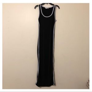 Black Dress With White Stripes